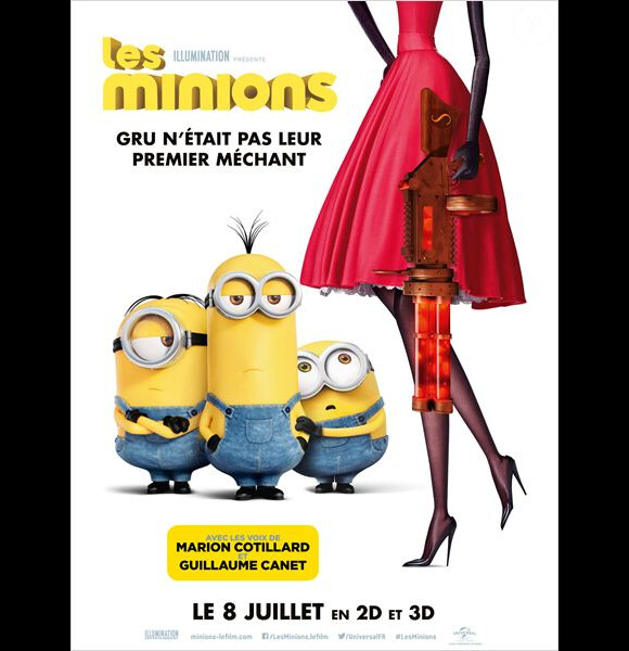 Affiche du film Les Minions  en salles le 8 juillet 2015