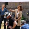 Jennifer Lopez sur le tournage de la série Shades of Blue à New York, le 7 juin 2015