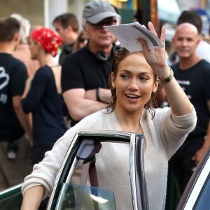 Jennifer Lopez sur le tournage de 'Shades of Blue' à New York City, le 10 juin 2015