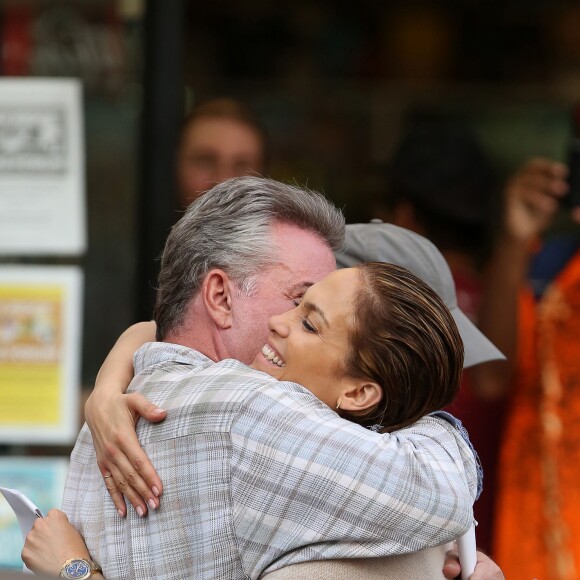 Jennifer Lopez sur le tournage de 'Shades of Blue' à New York City, le 10 juin 2015 avec Ray Liotta