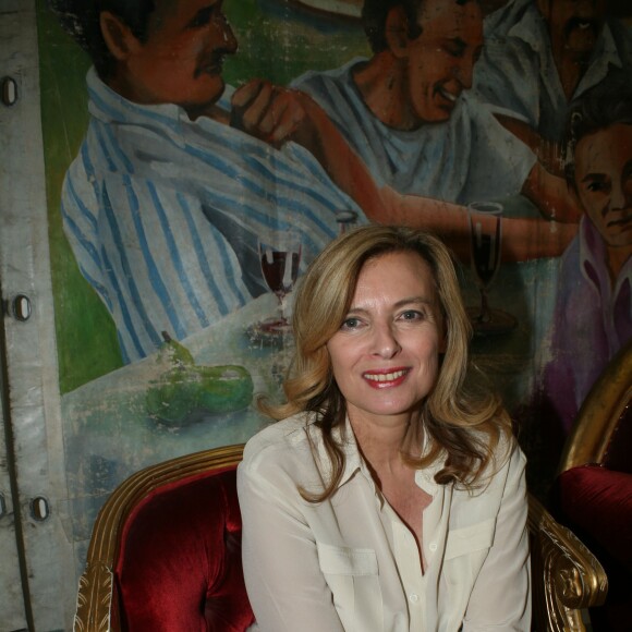 Valérie Trierweiler lors de l'inauguration de la Fête des Tuileries à Paris le 26 juin 2015