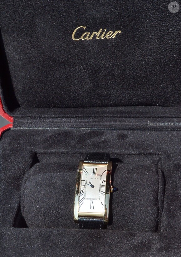 La montre Cartier offerte au prince Jacques de Monaco à l'occasion de son baptême, remise samedi 11 juillet 2015 lors de la célébration des 10 ans de règne du souverain monégasque.