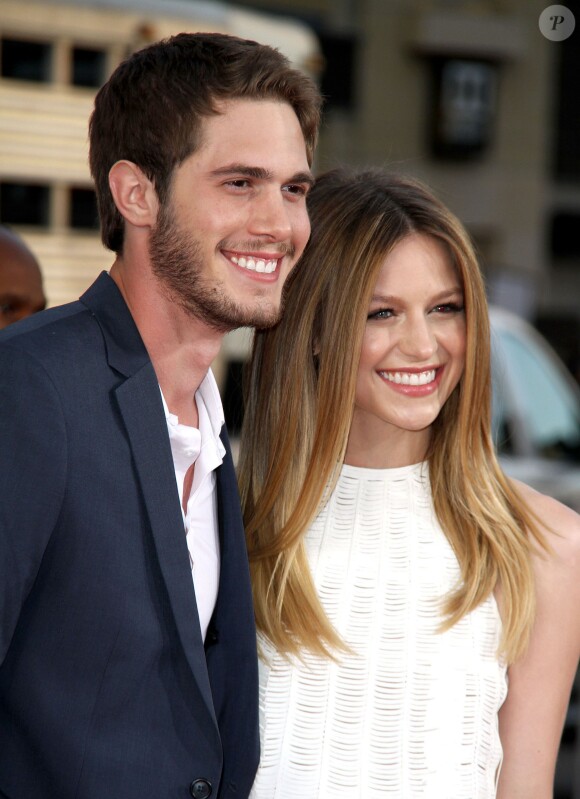 Melissa Benoist et son mari Blake Jenner - Première du film "The Longest Ride" à Hollywood le 6 avril 2015.
