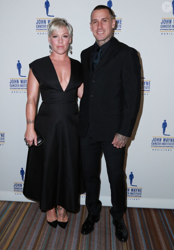 Pink et son mari Carey Hart à la 30e soirée annuelle "John Wayne Odyssey" à Beverly Hills, le 11 avril 2015