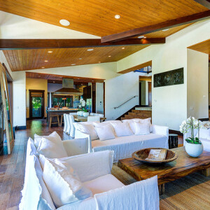 La chanteuse Pink et son mari Carey Hart mettent en vente leur somptueuse demeur de Malibu / photo postée par l'agence immobilière MLS au mois de juillet 2015.