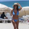 Devin Brugman profite de ses vacances sur une plage de Miami. Le 15 juillet 2015.