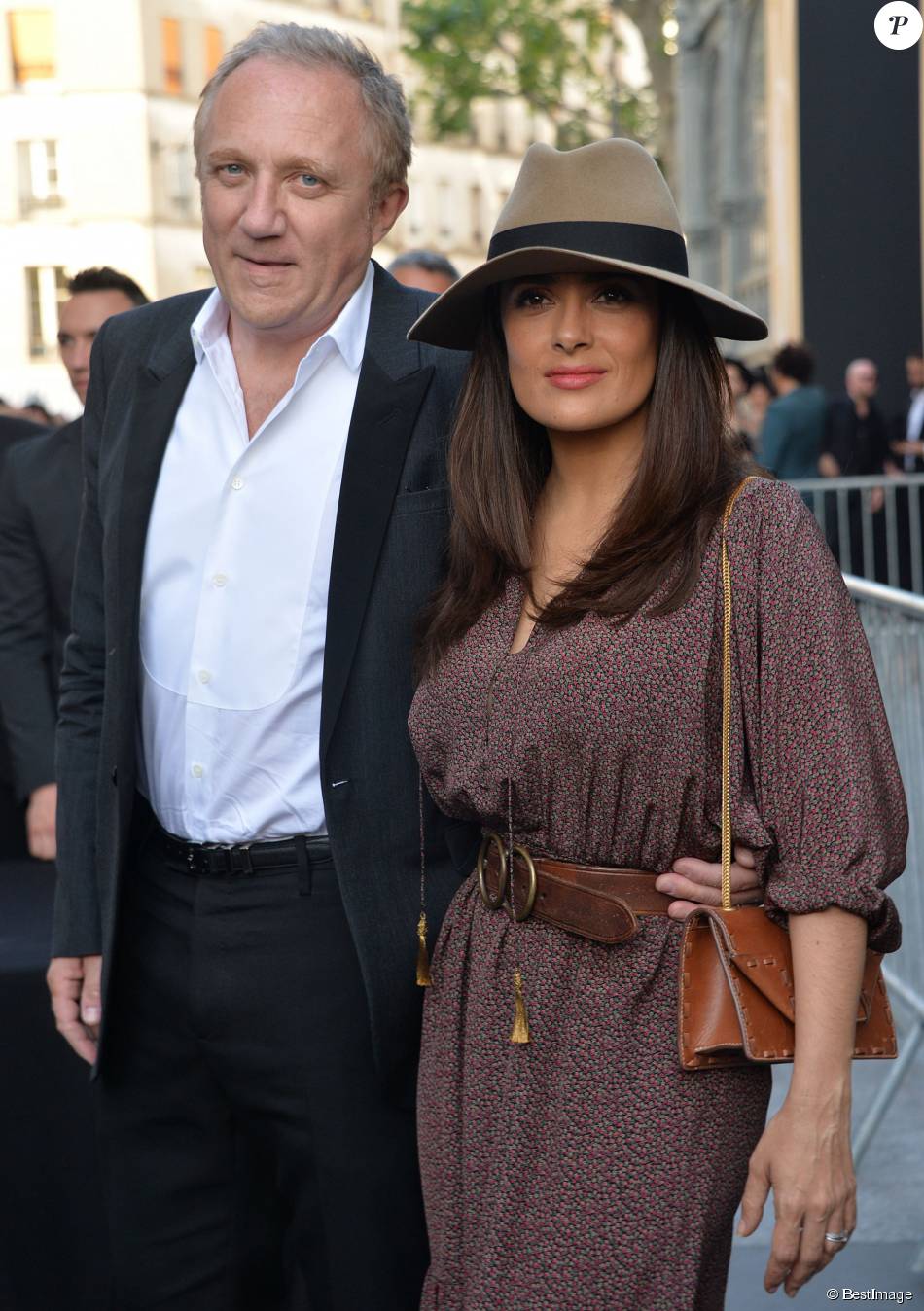 Salma Hayek et son mari FrançoisHenri