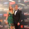 Antonio Banderas et sa compagne Nicole Kimpel à la soirée Platino Awards 2015 à Marbella en Espagne, le 18 juillet 2015