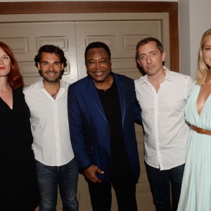 Exclusif - Audrey Fleurot, Antoine Chevanne (propriétaire du Byblos), George Benson, Gad Elmaleh et Virginie Efira - Soirée "Summer Party" au club Le Byblos à Saint-Tropez, le 16 juillet 2015.