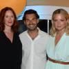 Exclusif - Audrey Fleurot, Antoine Chevanne (propriétaire du Byblos) et Virginie Efira - Soirée "Summer Party" au club Le Byblos à Saint-Tropez, le 16 juillet 2015.