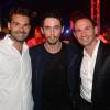 Exclusif - Antoine Chevanne, The Avener et Christophe Chauvin (Directeur du Byblos) - Soirée "Summer Party" au club Le Byblos à Saint-Tropez, le 16 juillet 2015.