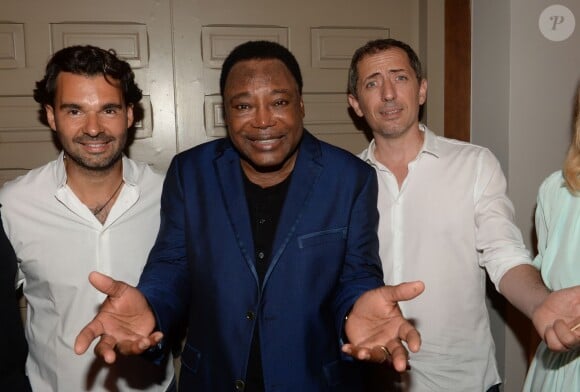 Exclusif - Antoine Chevanne (propriétaire du Byblos), George Benson et Gad Elmaleh - Soirée "Summer Party" au club Le Byblos à Saint-Tropez, le 16 juillet 2015.
