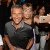 Exclusif - Nagui et Mélanie Page - Soirée "Summer Party" au club Le Byblos à Saint-Tropez, le 16 juillet 2015.