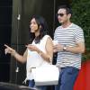 Exclusif - Frank Lampard, accompagné de sa fiancée Christine Bleakley à New York, le 10 juillet 2015