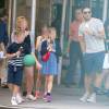 Exclusif - Frank Lampard, accompagné de sa fiancée Christine Bleakley a retrouvé ses filles Luna et Isla à New York, le 10 juillet 2015 avant de partager une glace et de passer l'après-midi à Central Park avec ses proches
