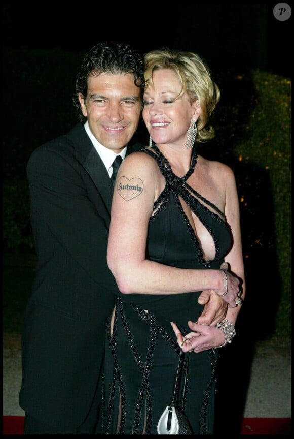 Antonio Banderas et Melanie Griffith en 2004 au Festival de Cannes. Elle l'avait dans la peau, mais en juin 2014, elle demande le divorce.