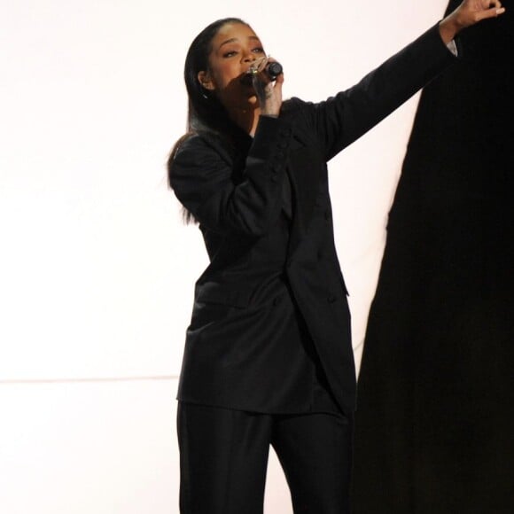 Paul McCartney, Kanye West et Rihanna aux 57e Grammy Awards à Los Angeles, le 8 février 2015.