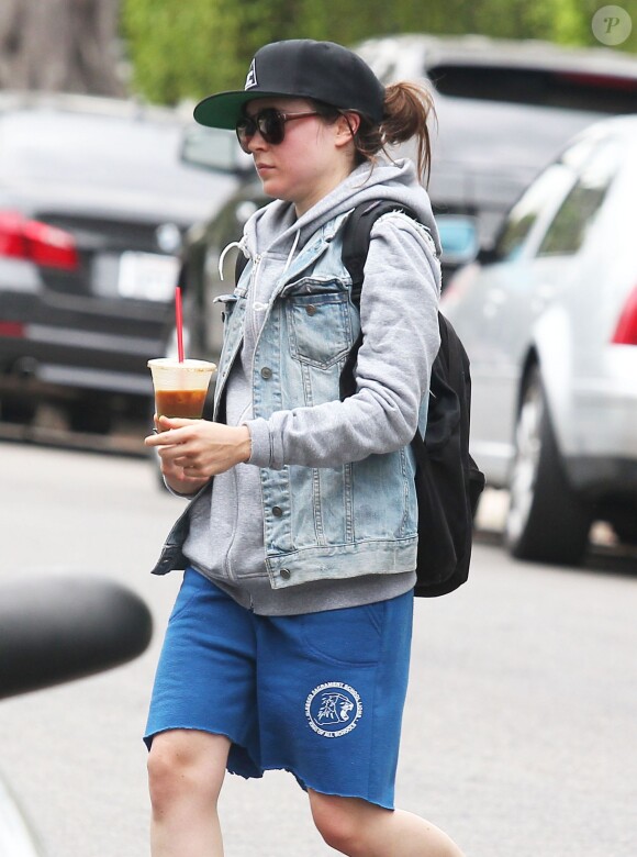Ellen Page s'est rendue à son cours de gym à Los Angeles le 14 juillet 2014