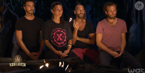 Les votants du jury final, dans Koh-Lanta 2015 sur TF1 (épisode 14 du vendredi 24 juillet 2015).