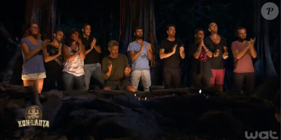 Les votants du jury final, dans Koh-Lanta 2015 sur TF1 (épisode 14 du vendredi 24 juillet 2015).