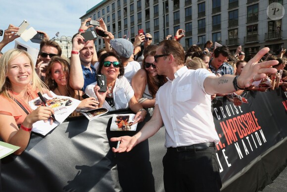 Simon Pegg - Première du film "Mission Impossible - Rogue Nation" à Vienne en Autriche le 23 juillet 2015.