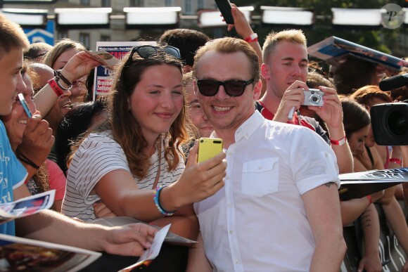 Simon Pegg - Première du film "Mission Impossible - Rogue Nation" à Vienne en Autriche le 23 juillet 2015.