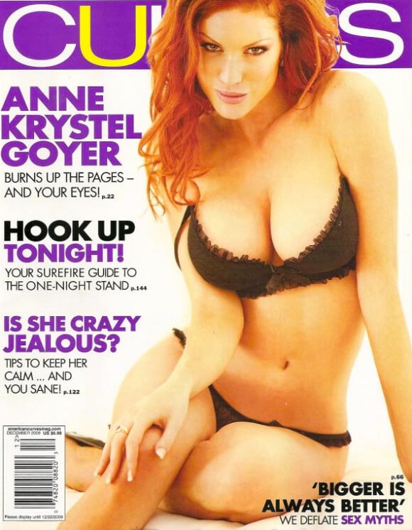 La bombe Anne-Krystel Goyer (SS4) en couverture d'un magazine sexy