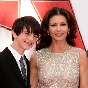 Catherine Zeta Jones, Michael Douglas et leurs enfants Dylan et Carys - Première du film "The Ant-Man" à Londres. Le 8 juillet 2015 08/07/2015 - Londres