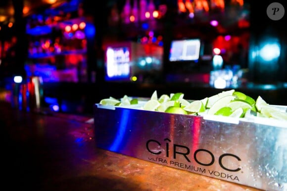 Cîroc, marque de vodkas du groupe Diageo dont Diddy est l'ambassadeur (et actionnaire) était partenaire de la soirée des 46 ans de Jennifer Lopez. Southampton, le 25 juillet 2015.