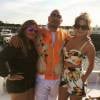 Loren Ridinger, Fat Joe et Jennifer Lopez lors du week-end d'anniversaire de JLo dans les Hamptons. Le 25 juillet 2015.