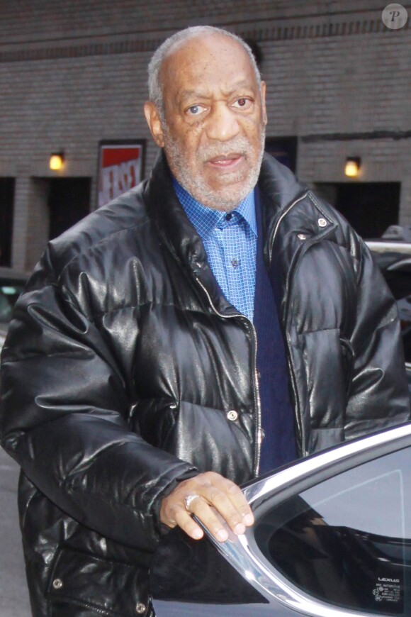 Bill Cosby à son arrivée au "Late Show With David Letterman" à New York City, le 13 janvier 2014