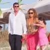 Mariah Carey et son compagnon James Packer en vacances à Formentera en Espagne le 1er juillet 2015. 