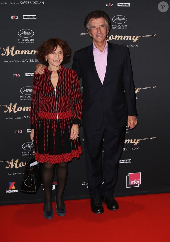 Jack Lang et Monique Lang posent lors de l'Avant-Première "Mommy" au Mk2 Bibliotheque à Paris, le 30 Septembre 2014