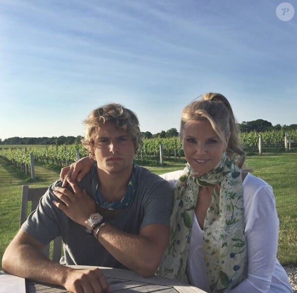 Jack Brinkley-Cook et sa maman Christie Brinkley, posent sur Instagram. Juin 2015