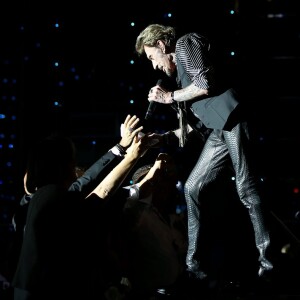 Photo Exclusive - Johnny Hallyday en concert au Sporting Monte Carlo à Monaco, les 28 et 29 juillet 2015.