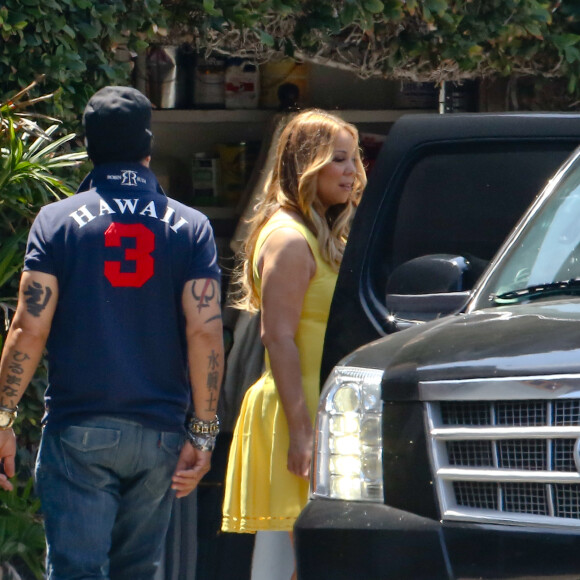 Mariah Carey à Malibu, le 30 juillet 2015