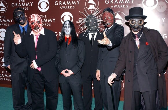 Slipknot lors des Grammy Awards à Los Angeles, le 13 février 2005