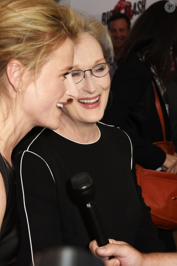 Mamie Gummer et Meryl Streep à la première de Ricki And The Flash au théâtre AMC Lincoln Square à New York, le 3 août 2015.
