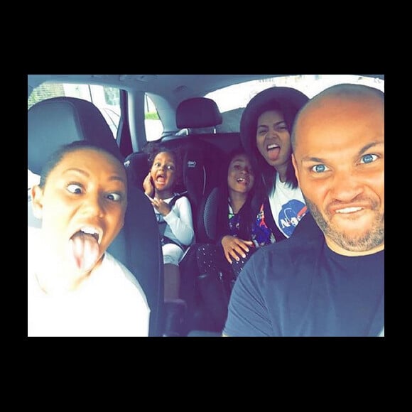 Stephen Belafonte et Mel B en famille / juillet 2015