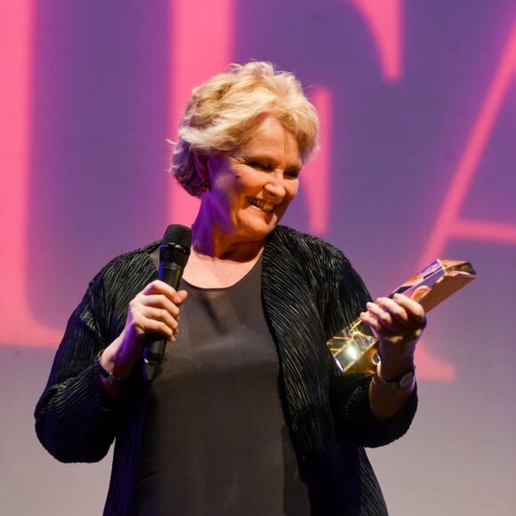 Exclusif - Marie-Christine Barrault (la marraine du festival) - Gala d'ouverture de la 31e édition du Festival International du Film d'Amour (ou FIFA) à Mons, le 20 février 2015. 