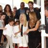 Mariah Carey et ses enfants Moroccan Cannon et Monroe Cannon - Mariah Carey reçoit son étoile sur le Walk of Fame à Hollywood, le 5 août 2015.  