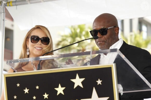 Mariah Carey, L.A. Reid - Mariah Carey reçoit son étoile sur le Walk of Fame à Hollywood, le 5 août 2015.  