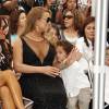 Mariah Carey et ses enfants Moroccan Cannon et Monroe Cannon - Mariah Carey reçoit son étoile sur le Walk of Fame à Hollywood, le 5 août 2015. 