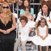 Mariah Carey reçoit son étoile du Hollywood Boulevard en compagnie de ses enfants Moroccan Cannon et Monroe Cannon, Los Angeles le 5 août 2015