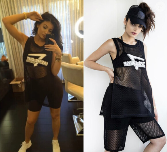 Sur une récente série de snapchats, Kylie Jenner porte un t-shirt en mesh Dimepiece sur lequel est inscrit "Eat-Me-Out", "Mange Moi" en français. Un choix vestimentaire qui provoque une nouvelle polémique.