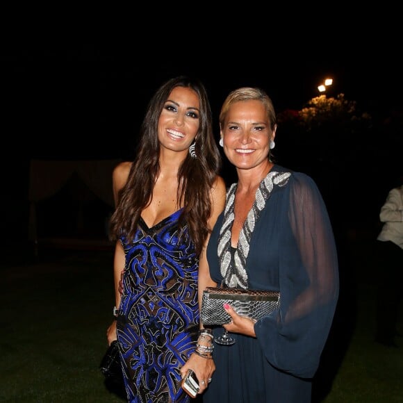 Elisabetta Gregoraci et Simona Ventura - Soirée d'anniversaire "Love" pour les 63 ans de Fawaz Gruosi à l'hôtel Cala di Volpe à Porto Cervo, le 9 août 2015. 