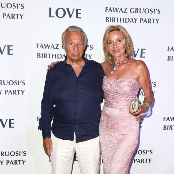 Soirée d'anniversaire "Love" pour les 63 ans de Fawaz Gruosi à l'hôtel Cala di Volpe à Porto Cervo, le 9 août 2015. 