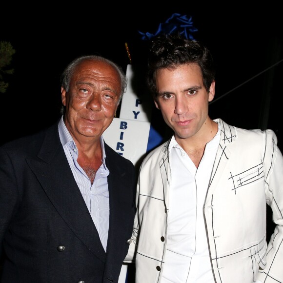 Fawaz Gruosi et Mika - Soirée d'anniversaire "Love" pour les 63 ans de Fawaz Gruosi à l'hôtel Cala di Volpe à Porto Cervo, le 9 août 2015. Fawaz Gruosi (63 years old) "Love" birthday party held at Cala di Volpe Hotel in Porto Cervo, on August 9th 2015.09/08/2015 - Porto Cervo