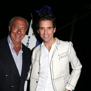 Fawaz Gruosi et Mika - Soirée d'anniversaire "Love" pour les 63 ans de Fawaz Gruosi à l'hôtel Cala di Volpe à Porto Cervo, le 9 août 2015. 