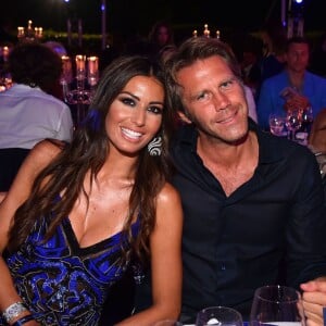 Elisabetta Gregoraci et le prince Emmanuel-Philibert de Savoie - Soirée d'anniversaire "Love" pour les 63 ans de Fawaz Gruosi à l'hôtel Cala di Volpe à Porto Cervo, le 9 août 2015. 